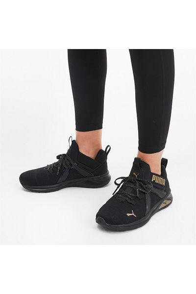 Puma Womens Enzo 2 Metal Running Shoes - Black
