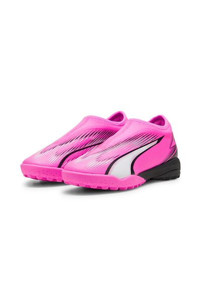 Puma Youth Kids ULTRA MATCH LL TT Mid Football Boots Astroturf Shoes - Pink