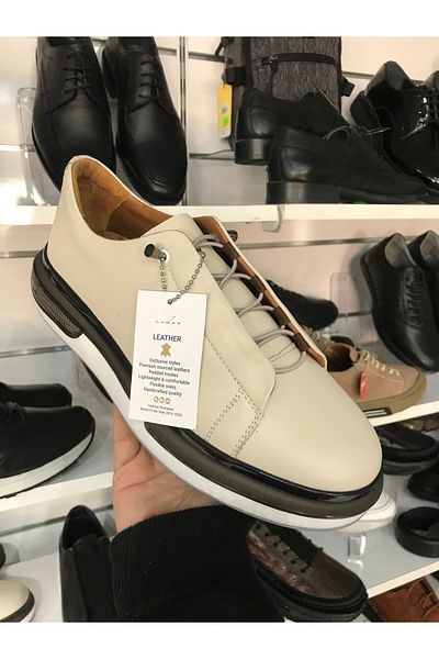 Brs Foam Sole Orthopedic Genuine Leather Men's Shoes