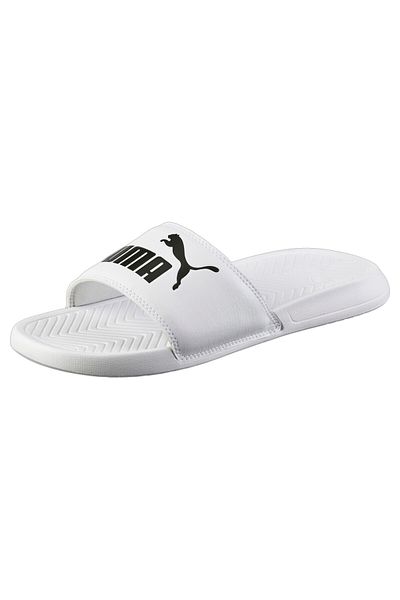 Puma Unisex Popcat Slide Sandals Sports Slippers - White