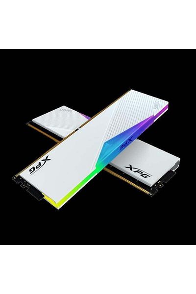 XPG 32Gb (2X 16Gb) Ddr5 6000Mhz Cl32 Dual Kit Rgb Pc Ram Lancer Ax5U6000C3016G-Dclarwh White