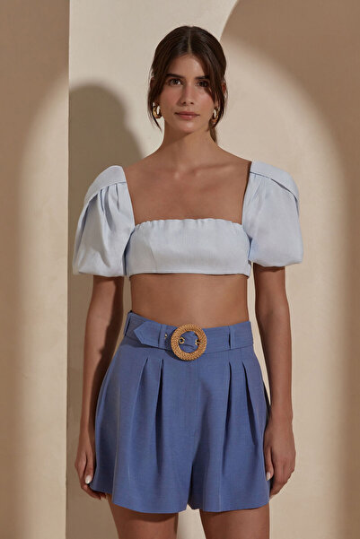 Dahlia Bianca Effy Linen Blouse