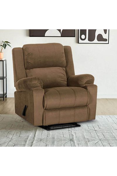 Lazy Vibes Heaven | Velvet Rocking & Rotating Recliner Chair