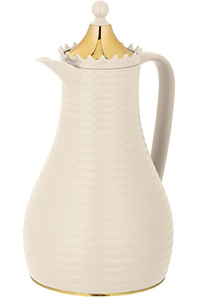 ALSAIF Deva Coffee And Tea Vaccum Flask In Beige / Leak-proof And Keeps Drinks Hot 1 Liter