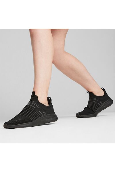 Puma Mens Softride Pro Echo Slip-On Running Shoes - Black