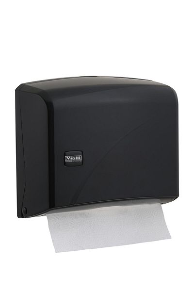 Vialli K1B Z-Fold Paper Towel Dispenser 200' Black
