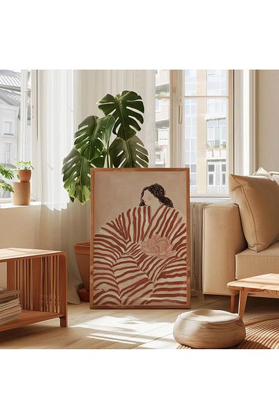 Dekorsiahome One Piece Wooden Frame Living Room Hall Kitchen Table Tk0597