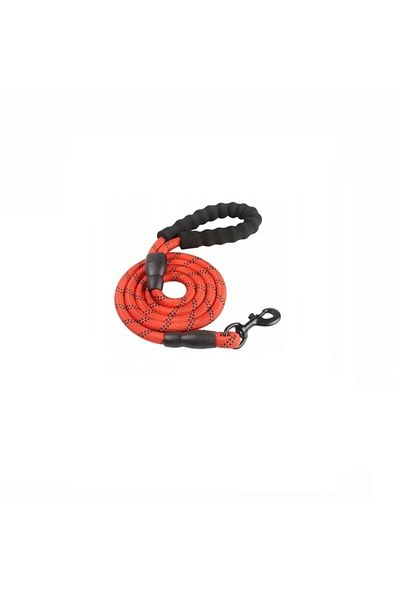 OEM Lesa tip franghie pentru dresaj, reflectorizant, 1.5 m, diametru 1 cm, rosu