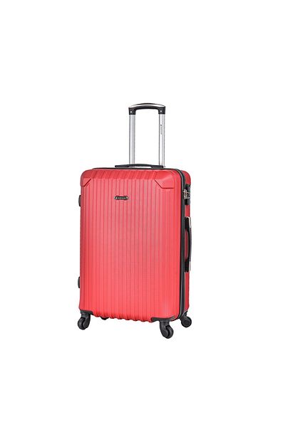 Madisson Medium trolley Madisson SW44204, 66x42x28 cm, checked luggage, ABS, 4 wheels, lock code, red