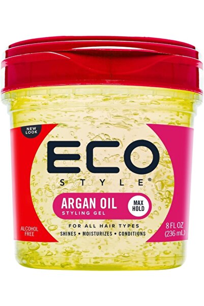 ECO STYLE جل تصفيف الشعر بزيت الأرغان المغربي من إيكوستيل، 236 مل