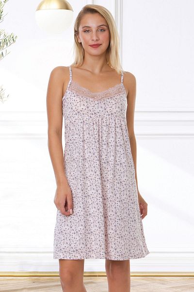 Bella Linda Floral Lace Women's Nightgown
