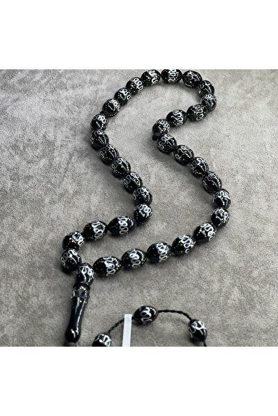 MEVLANA BAZAAR مسبحة كوكا فضية مطرزة 35 سم