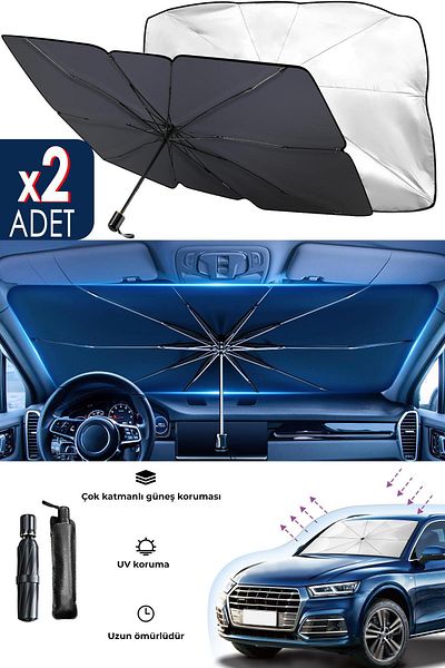 By Marine Auto Sun Visor Suitable for All Vehicles Auto Windshield Visor Parasol Auto Sun Visor Shade 2Pcs