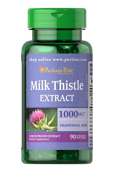 Puritan's Pride Milk Thistle Extract 1000 Mg, 90 Count