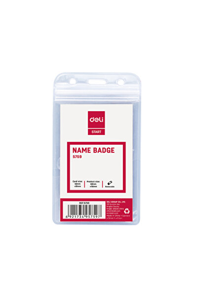 Deli Insignă verticală 56*91 mm 10 bucăți/set Deli