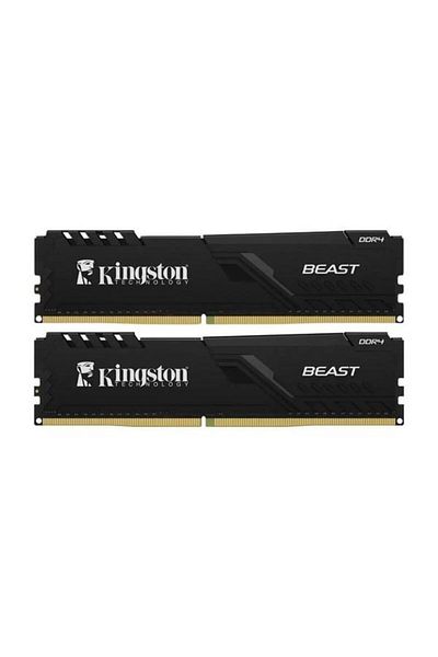 Kingston 64Gb (2X 32Gb) Ddr4 3200Mhz Cl16 Dual Kit Pc Ram Beast Kf432C16Bbk2/64Tr