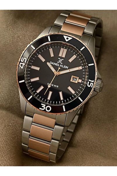 Daniel Klein Brand Silver Color Original Men's Wristwatch & Bracelet Set – Stylish Gift Box