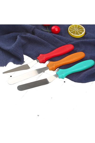 OEM Mini spatula set for decorating cakes and pastries, 22 cm, multicolor
