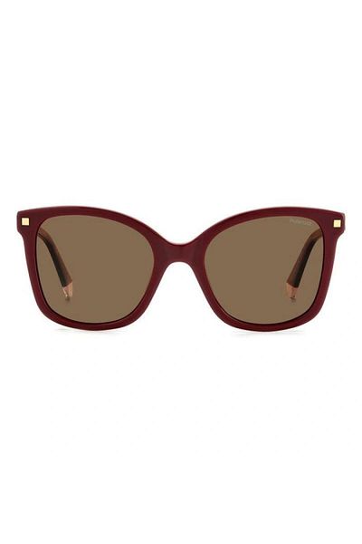 Polaroid Ochelari de soare Polaroid PLD 4151/S/X LHF/SP pentru femei, Bordeaux, Fluture, 53 mm