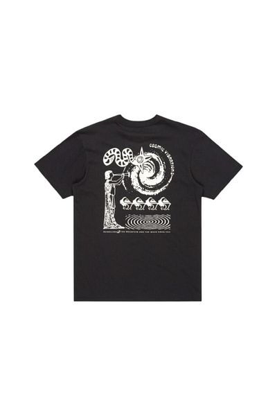 Quiksilver Ανδρικό μαύρο μπλουζάκι Home Cosmic Vibrations Ανδρικό μπλουζάκι Eqyzt08053