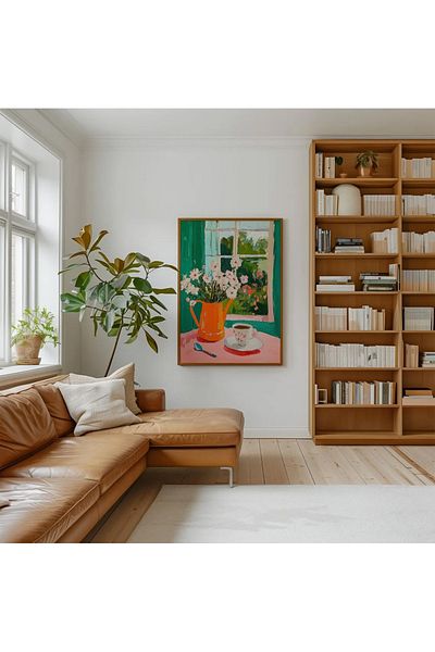 Dekorsiahome One Piece Wooden Frame Living Room Hall Kitchen Table Tk0599