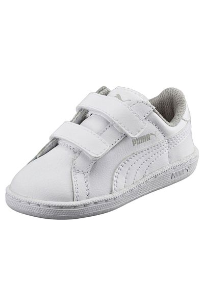 Puma Kids Smash Leather V PS Trainers Sneakers - White