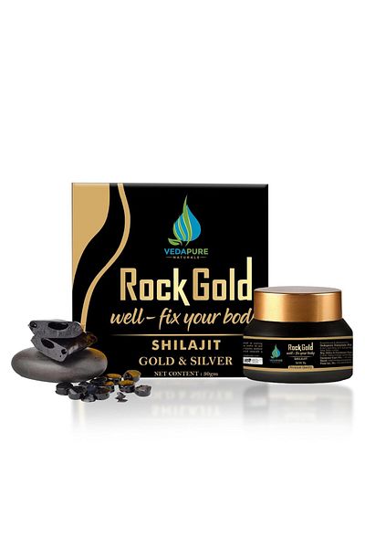 Vedapure ROCK GOLD Pure Ayurvedic Shilajit Resin 30G