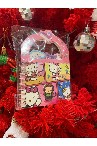 happystoretr Melody Kuromi and Hello Kitty Bag Model Flip Cover Notebook