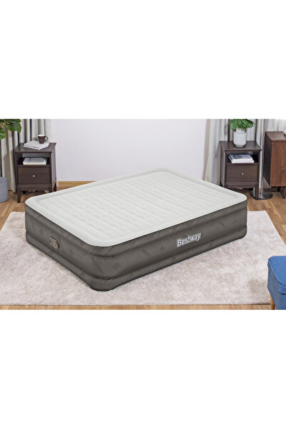 BESTWAY Fortech Air Mattress Queen Built-in AC pump 2.03m x 1.52m x 46cm#69050