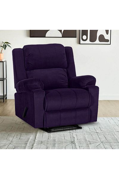 Lazy Vibes Heaven | Velvet Rocking Recliner Chair