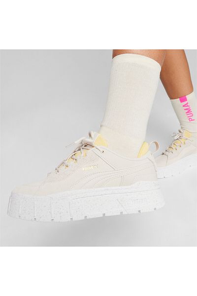 Puma Womens Mayze Stack XPL BM Desert Sneakers - White