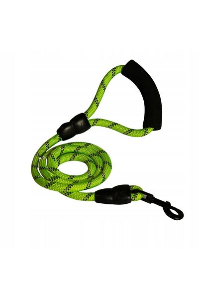 OEM Lesa tip franghie pentru dresaj, reflectorizant, 1.5 m, diametru 1 cm, verde