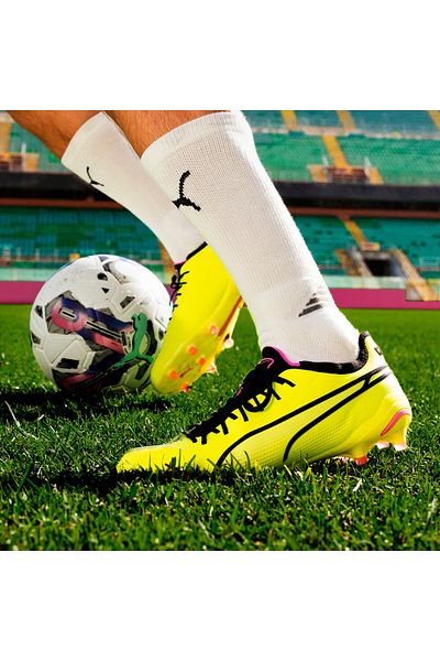 Puma Mens KING ULTIMATE FG/AG Football Boots Unisex Crampons - Green