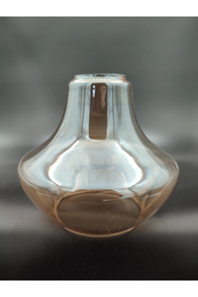 KUĞULU AVİZE CAMI.BAL RENKTE.(E.27)Normal ampule göre.