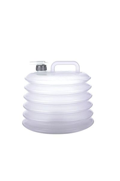 ELDİPA Foldable Canister with Accordion Faucet 10 Liter Picnic, Camping, Garden – Bpa Free Water Carrying and Storage Container