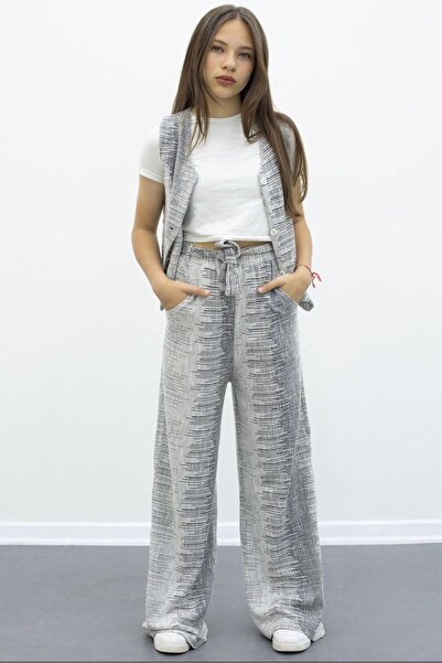 İ&K ŞIMARIK KİDS İ&K ŞIMARIK KİDS YELEK GENİŞ PONTOLON İKİLİ TAKIM