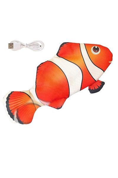 Nuxie Jucarie pentru pisici tip peste miscator, 30 cm, cablu USB, din plus, rosu