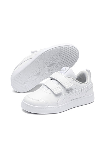 Puma Kids Courtflex V2 Trainers Sneakers - White