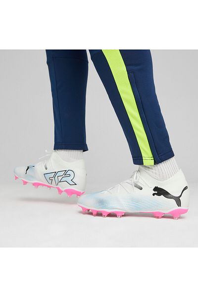 Puma Mens FUTURE 7 MATCH FG/AG Football Boots Crampons - White