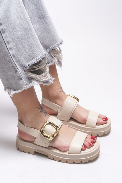 Riccon Emilthana Women's Sandals 0012773 Beige