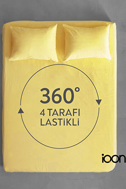 İQON Ranforce Woven Fitted Sheet Set Double - 21 Colors