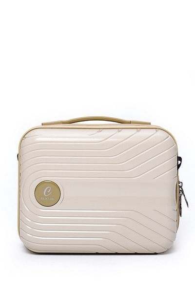 ELATAE Unbreakable Exclusive Pro Premium Polypropylene Women's Makeup Bag Shoulder Strap Password Hand Suitcase