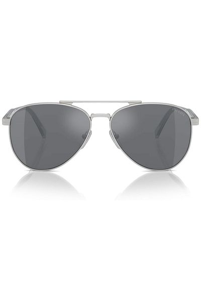 Prada نظارة شمسية موديل Pr A58s 1bc175 58 رمادي للرجال