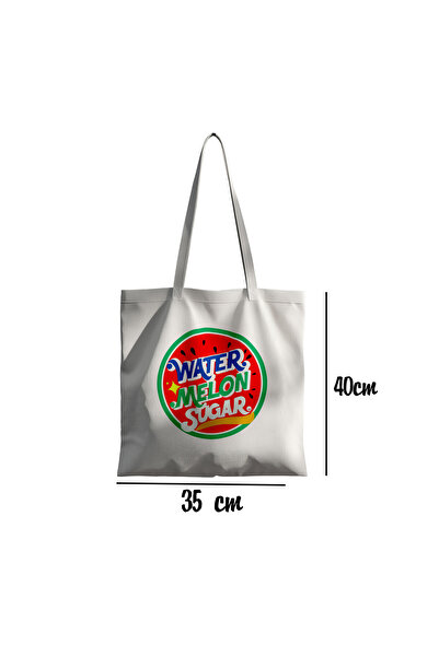 Akumastik Twinkling Watermelon - Watermelon Sugar K Drama Bez Çanta 35x40cm- Rozet Hediyeli