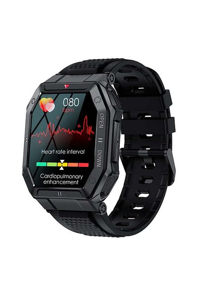 Techone Ceas Inteligent Bărbătesc ® K55, Negru