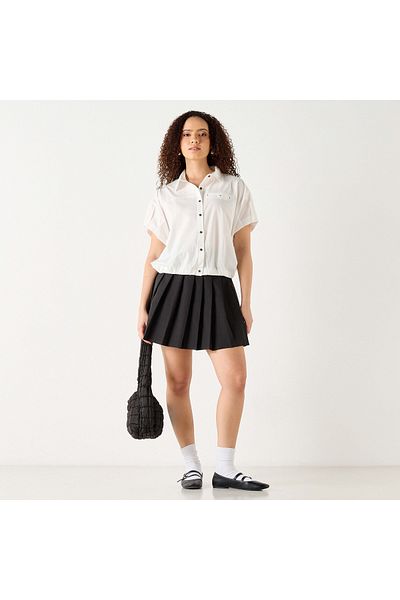 FAV Regular Fit Collared Shirt with Short Sleeves and Pocket