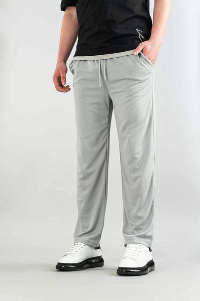 bombe Men's Black Comfortable Fit Bagy Pants Fabric Belted Drawstring Lycra Fabric Canvas Blend Trousers
