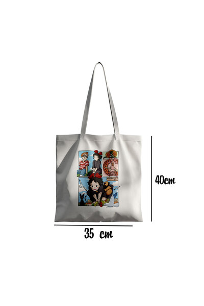 Akumastik Ghibli Kiki Tote Bag 35X40Cm - Anime Bag - Tote Bag