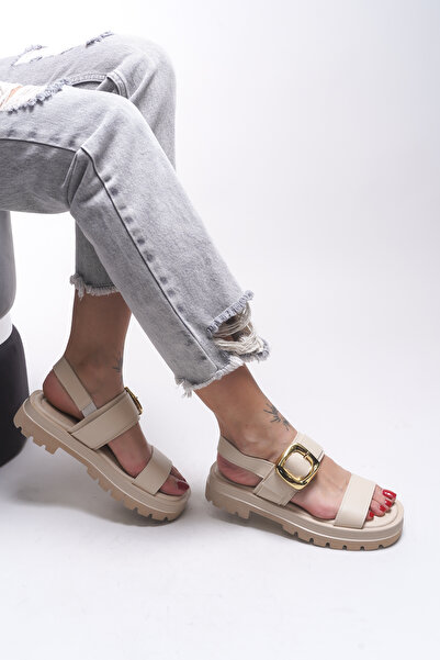 Riccon Emilthana Women's Sandals 0012773 Beige