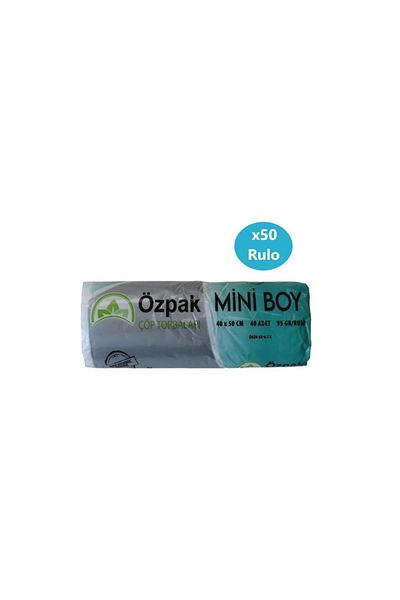 Omnipazar Özpak Mini Size Garbage Bag 40x50 Cm White 50 Rolls 2000 Pieces